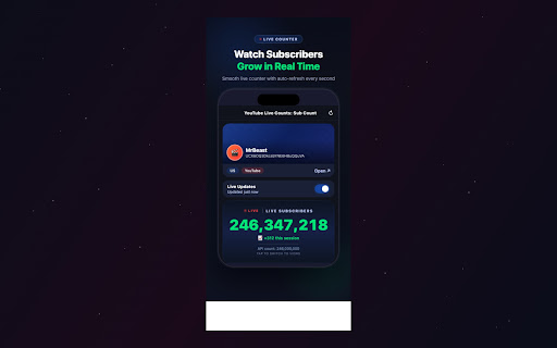 YouTube Live Sub Counter ekran görüntüsü