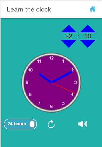 kids clock learning - learn ti ekran görüntüsü