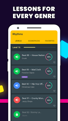Rhythms - Drum pad lessons ekran görüntüsü
