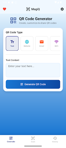 MagiQ - QR Generator & Scanner ekran görüntüsü