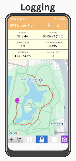 GPS Logger Pro ekran görüntüsü