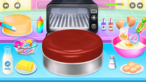 Sweet Bakery: Baking Cake Game ekran görüntüsü