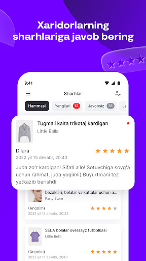 Uzum Sellers ekran görüntüsü