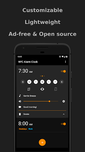 NFC Alarm Clock ekran görüntüsü