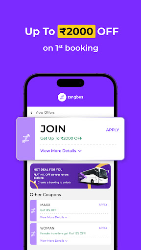 zingbus Book Bus Ticket online ekran görüntüsü