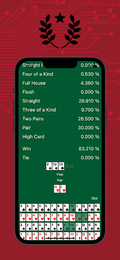 Poker hesabı uygulaması ekran görüntüsü
