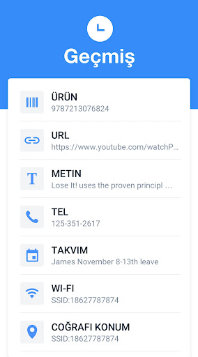 Barkod & QR Kod Okuyucu ekran görüntüsü