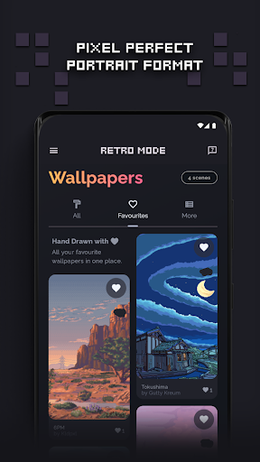 Retro Mode - Wallpapers ekran görüntüsü