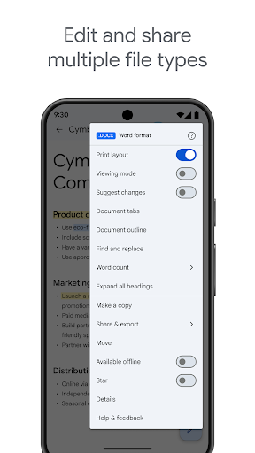 Google Dokümanlar ekran görüntüsü