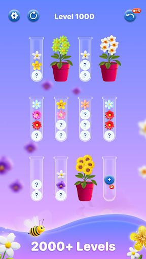 Blossom Sorting: renk oyunu ekran görüntüsü