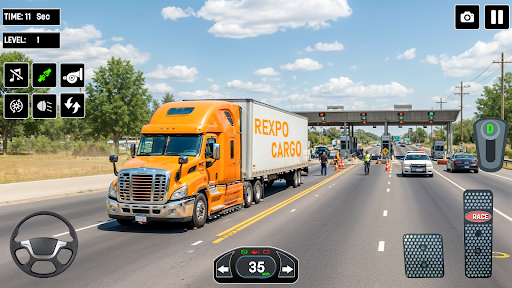 US Truck Transport Game Sim 3D ekran görüntüsü