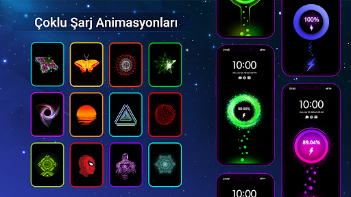 Pil Şarj Animasyon Uygulaması ekran görüntüsü