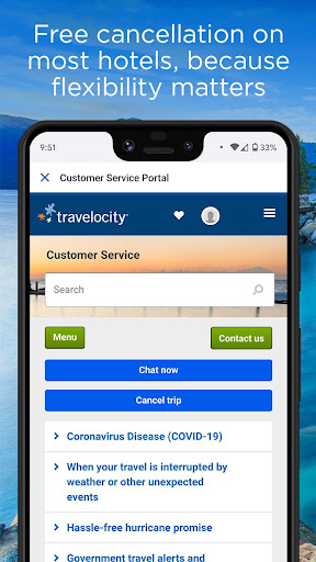 Travelocity Hotels & Flights ekran görüntüsü
