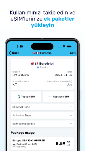 MobiMatter: eSIM Pazaryeri ekran görüntüsü