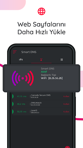 Smart DNS: Optimize Ping ekran görüntüsü