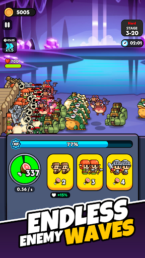 Tiny Warriors Rush: Idle TD ekran görüntüsü