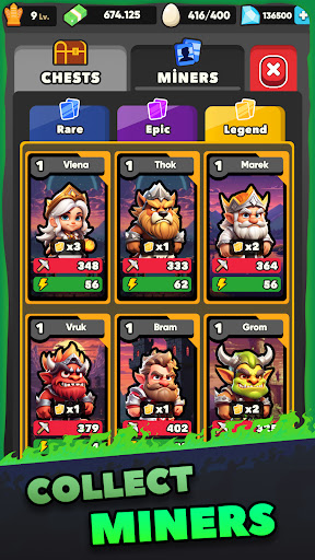 Obelisk Tycoon: Idle RPG Miner ekran görüntüsü
