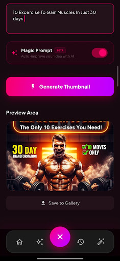 Thumbnailify: AI Thumbnail Gen ekran görüntüsü