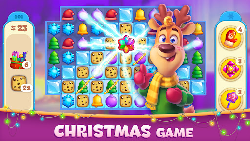 Christmas Sweeper 4 - Match 3 ekran görüntüsü