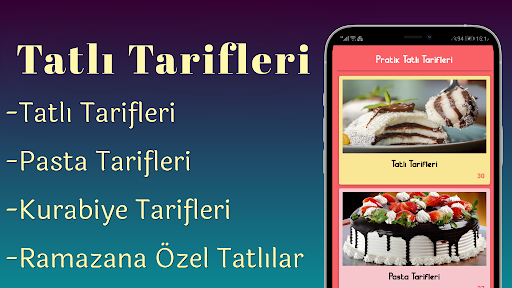 Tatlı Tarifleri - İnternetsiz ekran görüntüsü