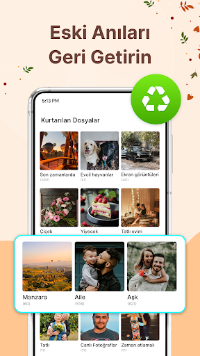 Dosya Kurtarma Fotoğraf, Video ekran görüntüsü