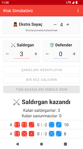 Risk Savaş Simülatörü ekran görüntüsü