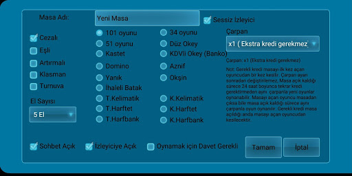 101 Okey hakkarim.net ekran görüntüsü