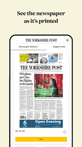 The Yorkshire Post Newspaper ekran görüntüsü