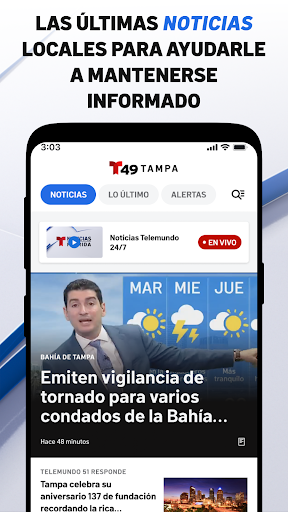 Telemundo 49: Tampa Noticias ekran görüntüsü