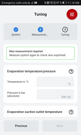 TXV Superheat Tuner ekran görüntüsü