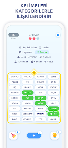 Associations: Bilmece ekran görüntüsü