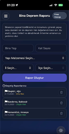 Deprem Risk Haritası ekran görüntüsü