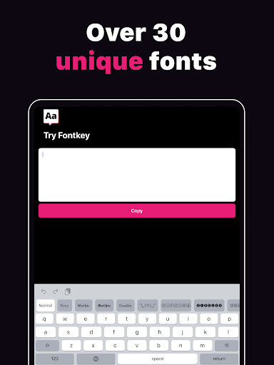 Fontkey - Fonts Keyboard Emoji ekran görüntüsü