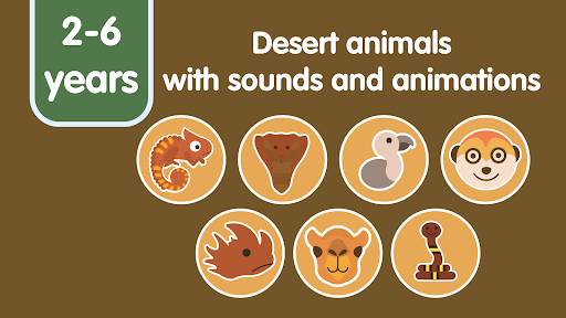 Learn Desert Animals for kids ekran görüntüsü
