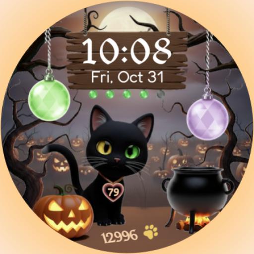 Halloween Cat Watch Face