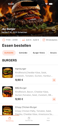 J&J Burger ekran görüntüsü