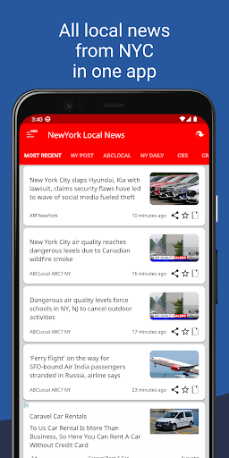 NewYork City Local News ekran görüntüsü