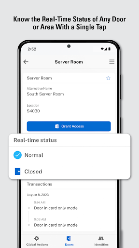 Avigilon Unity Access ekran görüntüsü