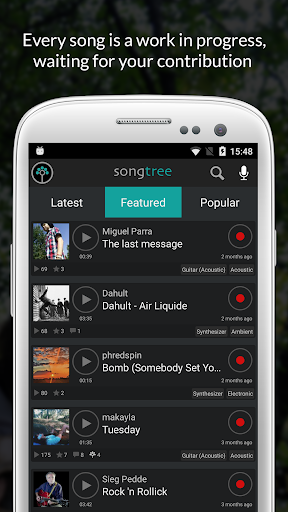 Songtree - Sing, Jam & Record ekran görüntüsü