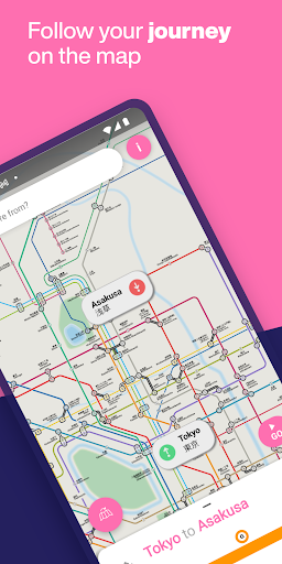 Tokyo Metro Subway Map & Route ekran görüntüsü
