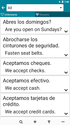 Spanish - English ekran görüntüsü