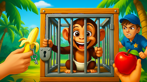 Naughty Monkey Prankster 3D ekran görüntüsü