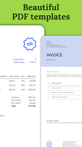SubTotal - Invoice Maker ekran görüntüsü