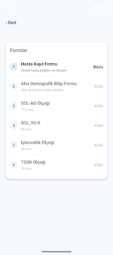 Psiko Afet Sistemi ekran görüntüsü