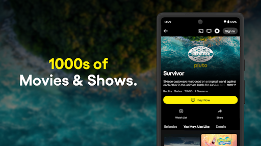 PlutoTV: Stream Free Movies/TV ekran görüntüsü