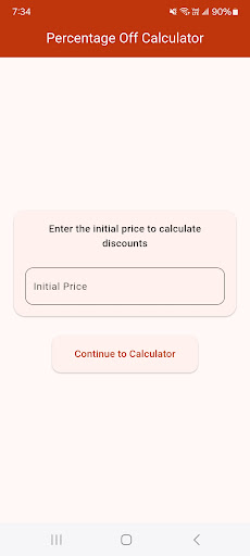 Percentage Off Calculator ekran görüntüsü