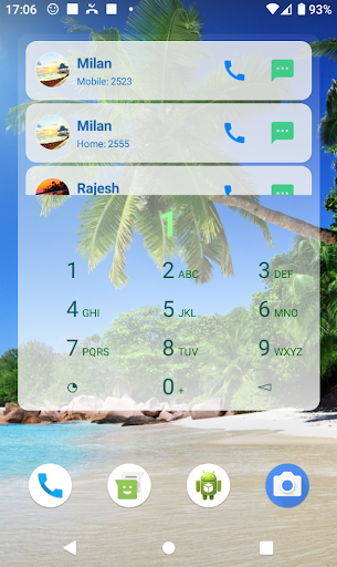 Dialer Widget ekran görüntüsü