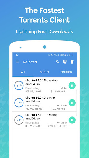 WeTorrent - Torrent Downloader ekran görüntüsü