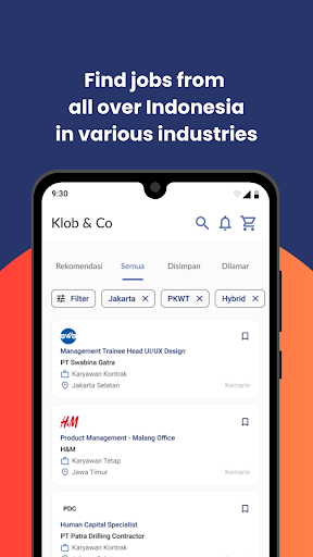 Klob: Job Search & CV Template ekran görüntüsü