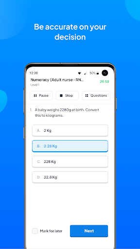 NMC CBT ekran görüntüsü